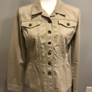 DKNY Jeans tan jacket, Size L